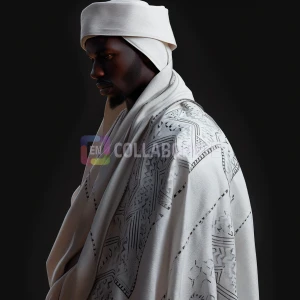 A traditional Nigerian agbada
