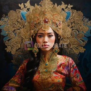 A traditional legong costume