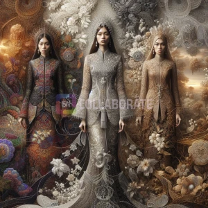 A traditional songket dress