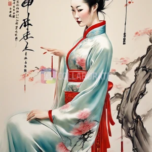 A traditional Chinese cheongsam