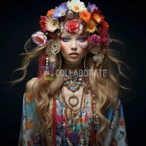 A Bohemian fashion style