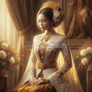 An Indonesian bride in kebaya