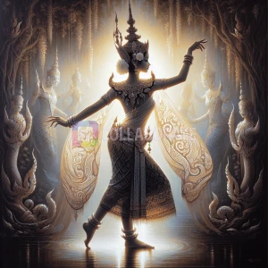 A Cambodian Apsara dancer