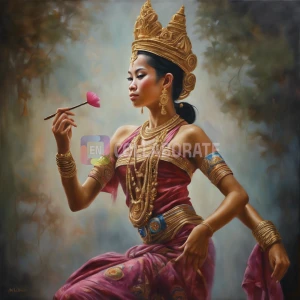 A Cambodian Apsara dancer