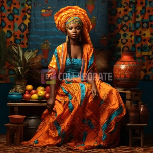 A traditional African attire