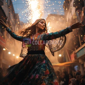A dress for the joyous celebrations of Islamic festivals
