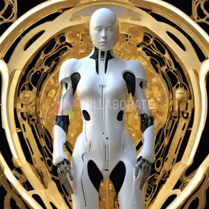 A futuristic exoskeleton suit