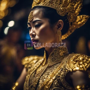 A traditional Thai dancer costume
