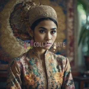 A traditional kebaya